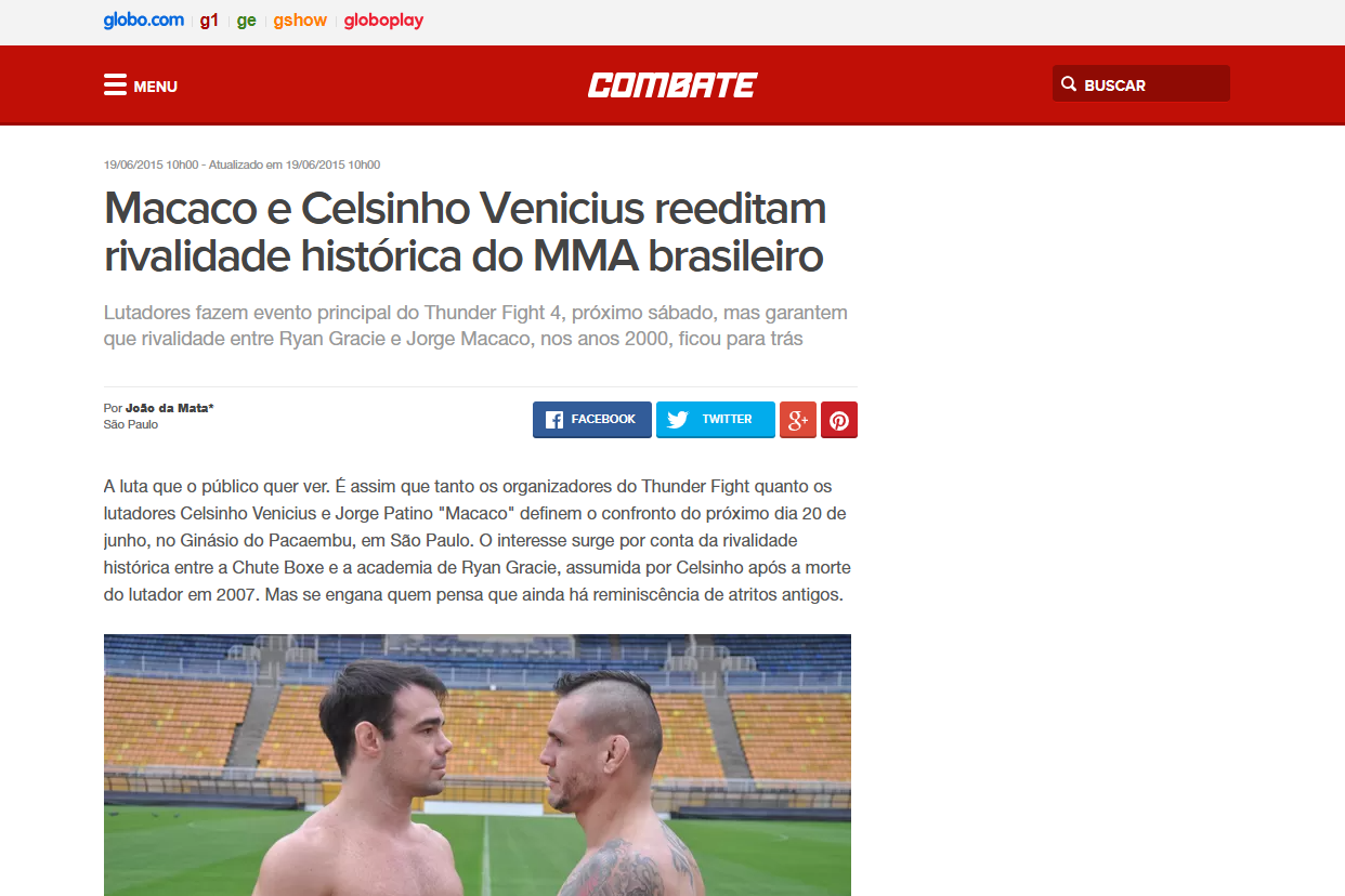Macaco e Celsinho Venicius reeditam rivalidade histórica do MMA brasileiro
